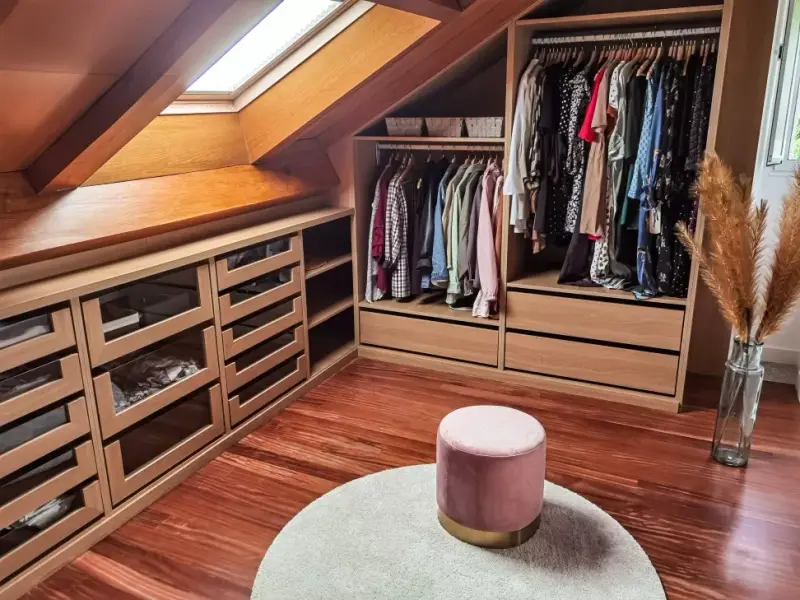 Fitted loft wardrobe with drawers by Callyn Carpentry & Joinery Woking
