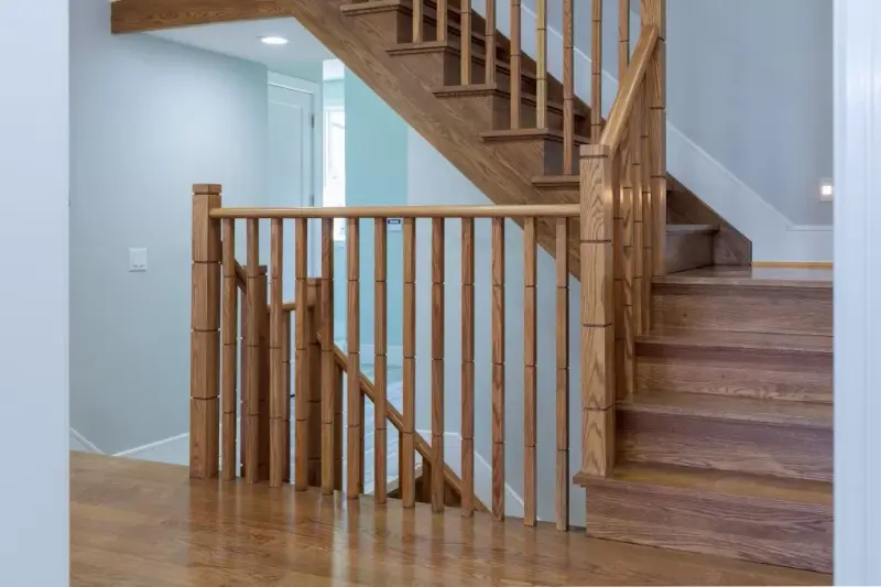 Timber staircase and hallway joinery by Callyn Carpentry & Joinery Woking